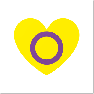 Intersex Flag Heart Posters and Art